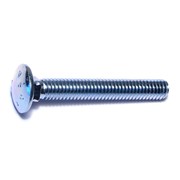 MIDWEST FASTENER 5/16"-18 x 2-1/4" Zinc Plated Grade 2 / A307 Steel Coarse Thread Carriage Bolts 100PK 01077